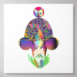 Looking Through Purple Lenses Novelty Acrylic Photo Tile