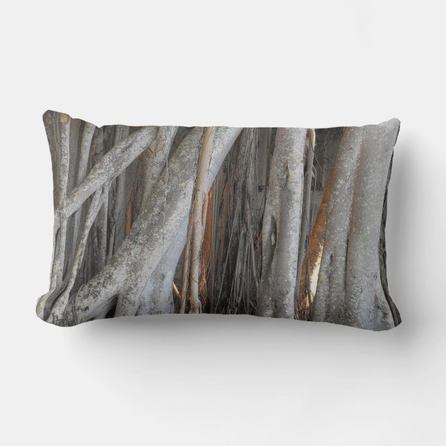 Looking through the Banyan Tree Lumbar Pillow (Front)