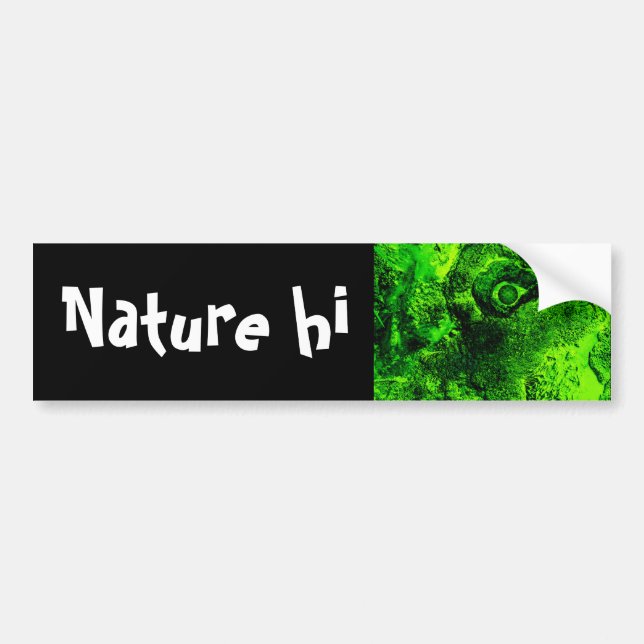 looking to green bumper sticker (Front)