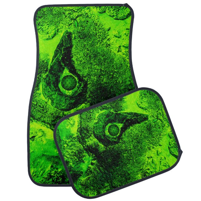 looking to green car floor mat (Set)