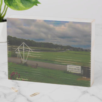 Looking Toward the Hills Wooden Box Sign