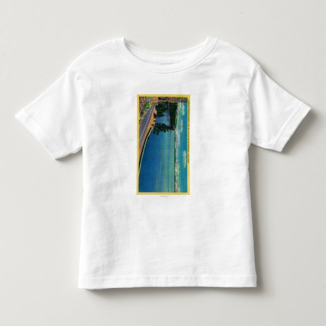 Looking toward Zephyr Cove, Mt. Tallac in Toddler T-shirt (Front)