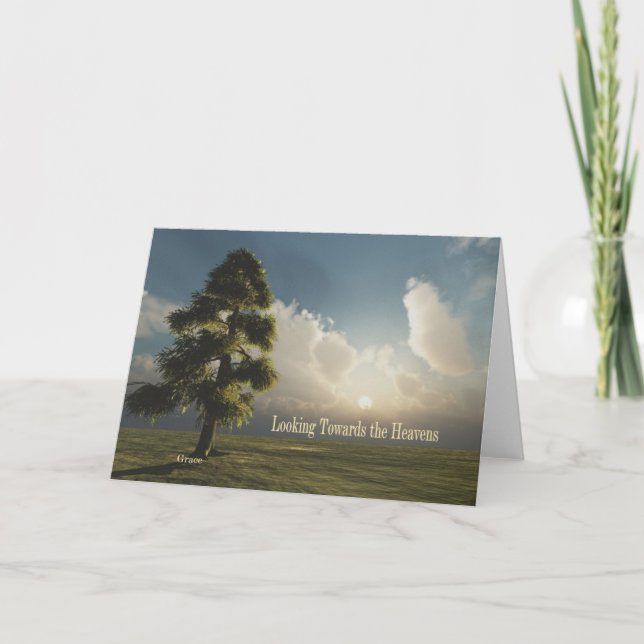 Looking Towards the Heavens Notecard (Front)