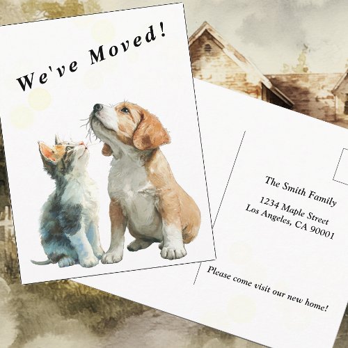 Looking Up at You – Moving Announcement 2 Postcard