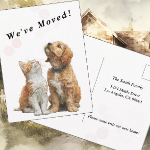 Looking Up at You – Moving Announcement Postcard