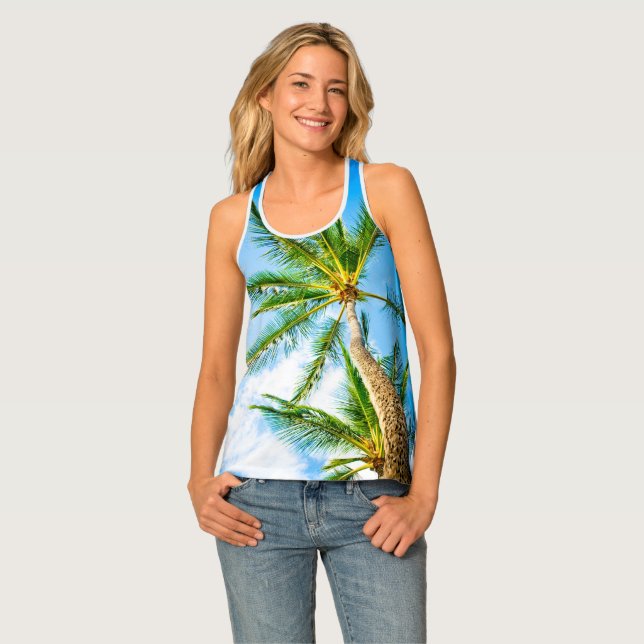 Looking Up Raceback Tank Top (Front Full)