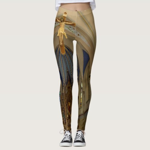 Looking Up St Peter Altar Leggings