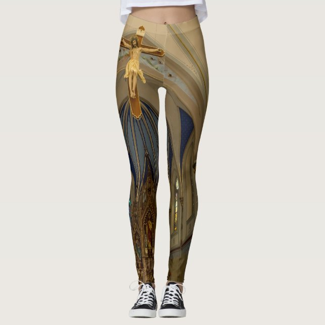 Looking Up St Peter Altar Leggings (Front)