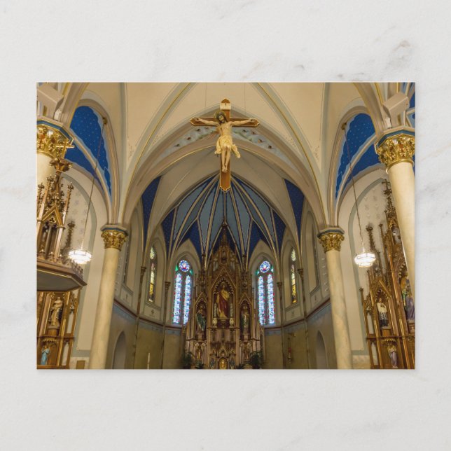 Looking Up St Peter Altar Postcard (Front)