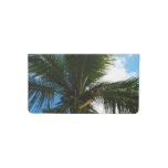 Looking Up to Coconut Palm Tree Tropical Nature Checkbook Cover