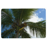 Looking Up to Coconut Palm Tree Tropical Nature Floor Mat