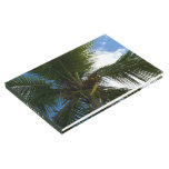 Looking Up to Coconut Palm Tree Tropical Nature Guest Book