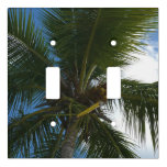 Looking Up to Coconut Palm Tree Tropical Nature Light Switch Cover