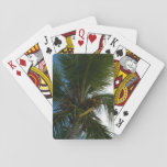 Looking Up to Coconut Palm Tree Tropical Nature Playing Cards