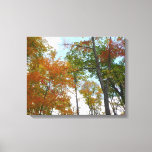 Looking Up to Fall Leaves I Colorful Fall Foliage Canvas Print