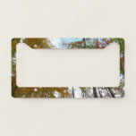 Looking Up to Fall Leaves I Colorful Fall Foliage License Plate Frame