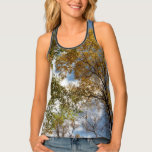 Looking Up to Fall Leaves II Autumn Nature Tank Top