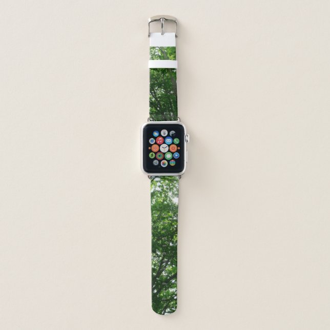 Looking Up to Summer Trees Apple Watch Band (Front)