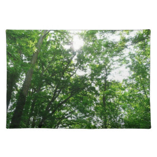 Looking Up to Summer Trees Cloth Placemat