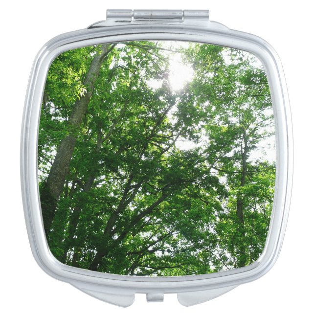 Looking Up to Summer Trees Compact Mirror (Front)