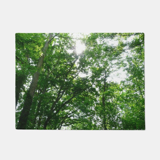 Looking Up to Summer Trees Doormat (Front)