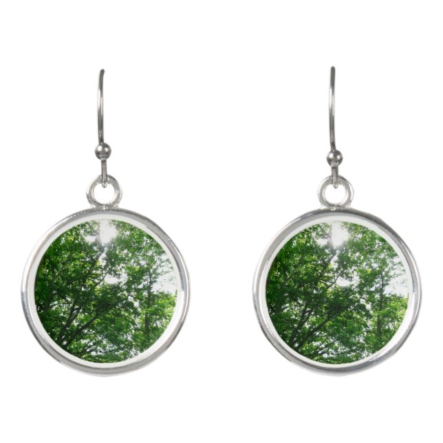 Looking Up to Summer Trees Earrings (Front)