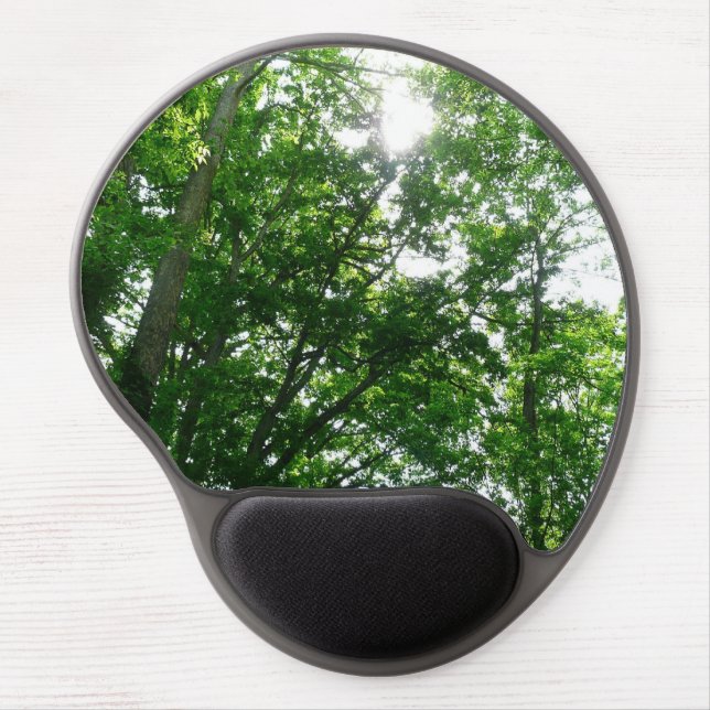 Looking Up to Summer Trees Gel Mouse Pad (Front)