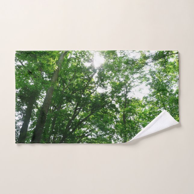 Looking Up to Summer Trees Hand Towel (Hand Towel)