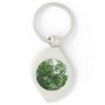 Looking Up to Summer Trees Keychain
