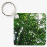 Looking Up to Summer Trees Keychain