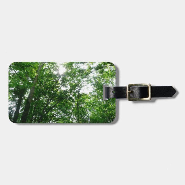 Looking Up to Summer Trees Luggage Tag (Front Horizontal)