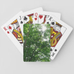 Looking Up to Summer Trees Poker Cards