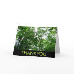Looking Up to Summer Trees Thank You Card