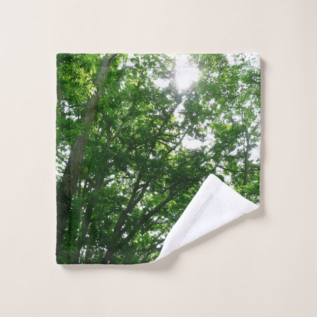 Looking Up to Summer Trees Wash Cloth (Wash Cloth)