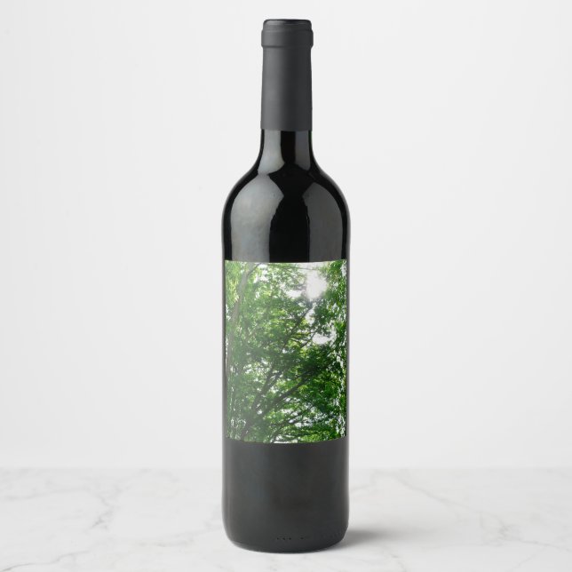 Looking Up to Summer Trees Wine Label (Front)