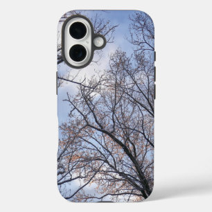 Looking Up to Winter Morning Trees iPhone 16 Case