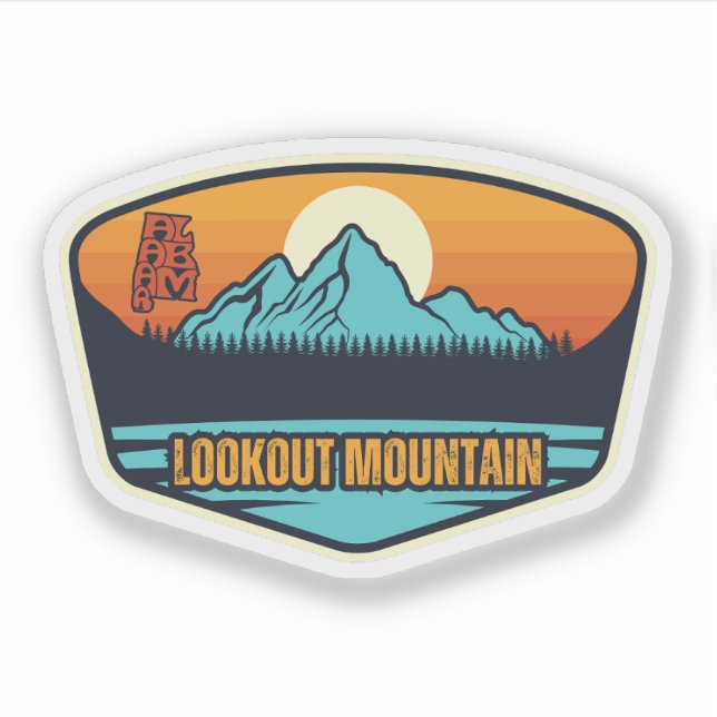 Lookout Mountain, Alabama  Sticker (Front)