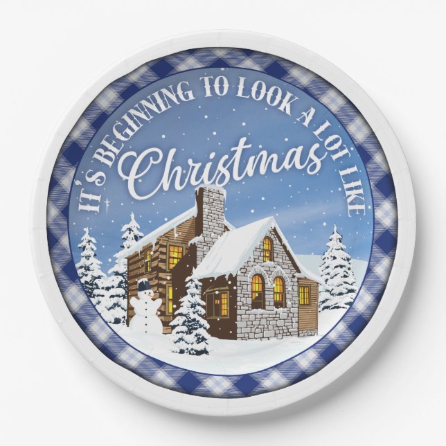 Looks a Lot Like Christmas Paper Plates (Front)
