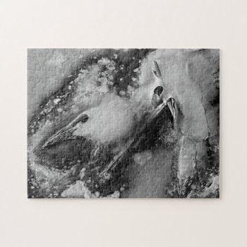 Looks Like A Duck But It's Not Abstract Jigsaw Puzzle by WackemArt at Zazzle