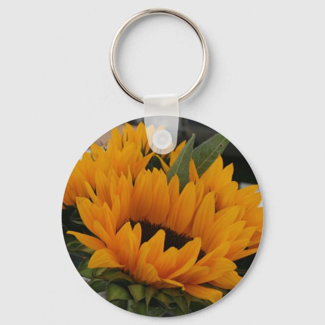 Looks Like a Sunflower Keychain (Front)