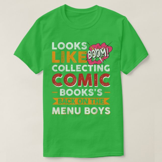 Looks Like Collecting Comic Books's Back On The Me T-Shirt (Design Front)