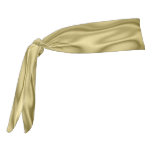 Looks Like Ruched Gold Faux Satin Fabric Tie Headband at Zazzle