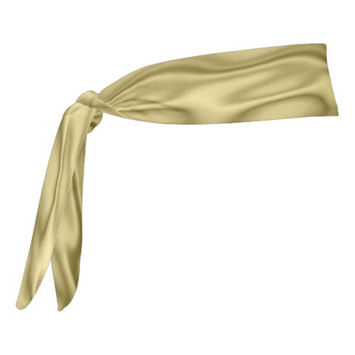 Looks Like Ruched Gold Faux Satin Fabric Tie Headband