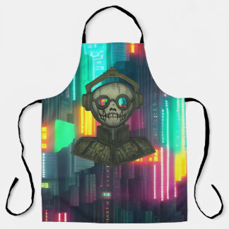 Looksee Skull All-Over Print Apron