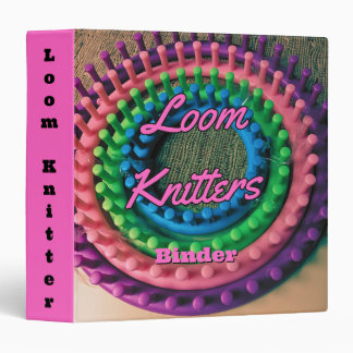loom knitters 3 ring binder