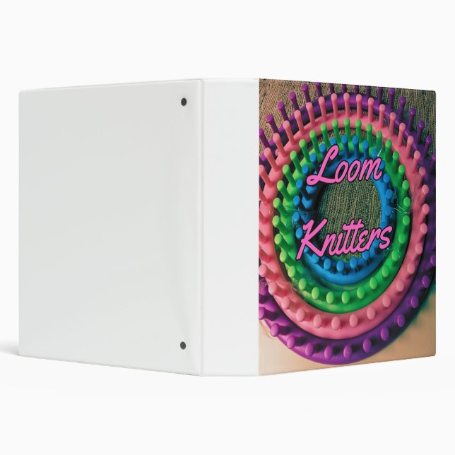 loom knitters 3 ring binder (Background)