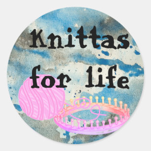 Loom Knitting funny Sticker
