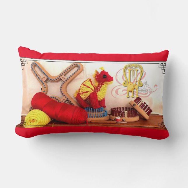 Loom Knitting Pillow (Front)