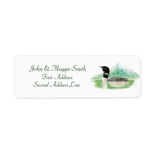 Loon Address Label