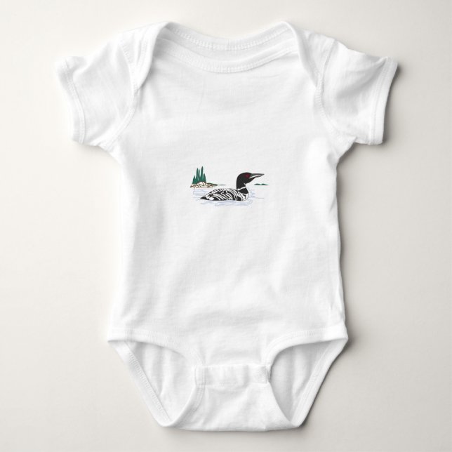 Loon Baby Bodysuit (Front)